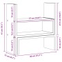 Verstellbarer Schreibtischorganisator aus Holz in Weiß, 40x17x41 cm. von , Computersockel und -erhöhungen - Ref: Foro24-85476...