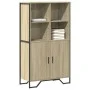 Hoher Schrank aus Eichenholz in Sonoma-Optik, 79,5x35,5x137,5 cm. von , Sideboards - Ref: Foro24-3295308, Preis: 116,52 €, Ra...