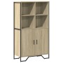 Hoher Schrank aus Eichenholz in Sonoma-Optik, 79,5x35,5x137,5 cm. von , Sideboards - Ref: Foro24-3295308, Preis: 117,93 €, Ra...