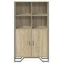 Hoher Schrank aus Eichenholz in Sonoma-Optik, 79,5x35,5x137,5 cm. von , Sideboards - Ref: Foro24-3295308, Preis: 117,93 €, Ra...