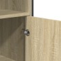 Hoher Schrank aus Eichenholz in Sonoma-Optik, 79,5x35,5x137,5 cm. von , Sideboards - Ref: Foro24-3295308, Preis: 117,93 €, Ra...