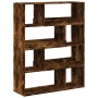 Engineered wood smoked oak bookshelf 100x33x125.5 cm by , Bookcases and shelves - Ref: Foro24-3309334, Price: 98,34 €, Discou...