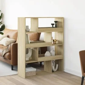 Separador de ambientes madera roble Sonoma 100x33x125,5 cm de , Librerías y estanterías - Ref: Foro24-3309485, Precio: 97,53 ...