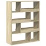 Room divider in Sonoma oak wood 100x33x125.5 cm by , Bookcases and shelves - Ref: Foro24-3309485, Price: 97,53 €, Discount: %