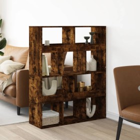 Room divider in smoked oak wood 100x33x125.5 cm by , Bookcases and shelves - Ref: Foro24-3309523, Price: 96,15 €, Discount: %