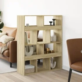 Separador de ambientes madera roble Sonoma 100x33x125,5 cm de , Librerías y estanterías - Ref: Foro24-3309521, Precio: 108,15...