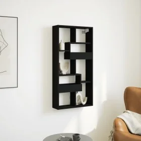 Armario de pared madera de ingeniería negro 50x15x100 cm de , Estantes y estanterías - Ref: Foro24-854554, Precio: 37,01 €, D...