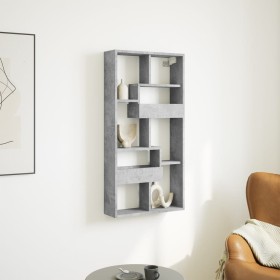 Engineered wood gray concrete wall cabinet 50x15x100 cm by , Shelves and shelves - Ref: Foro24-854556, Price: 42,00 €, Discou...