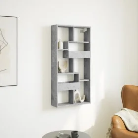 Engineered wood gray concrete wall cabinet 50x15x100 cm by , Shelves and shelves - Ref: Foro24-854556, Price: 41,43 €, Discou...