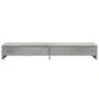 Monitor stand made of gray concrete and wood drawers, measuring 100x27x15 cm. by , Computer bases and risers - Ref: Foro24-85...