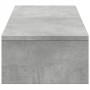 Monitor stand made of gray concrete and wood drawers, measuring 100x27x15 cm. by , Computer bases and risers - Ref: Foro24-85...