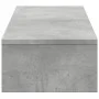 Monitor stand made of gray concrete and wood drawers, measuring 100x27x15 cm. by , Computer bases and risers - Ref: Foro24-85...