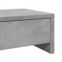Monitor stand made of gray concrete and wood drawers, measuring 100x27x15 cm. by , Computer bases and risers - Ref: Foro24-85...