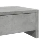 Monitor stand made of gray concrete and wood drawers, measuring 100x27x15 cm. by , Computer bases and risers - Ref: Foro24-85...