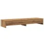 Monitor stand with wooden drawers artisan 100x27x15 cm by , Computer bases and risers - Ref: Foro24-854678, Price: 51,10 €, D...