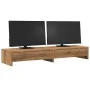 Monitor stand with wooden drawers artisan 100x27x15 cm by , Computer bases and risers - Ref: Foro24-854678, Price: 51,10 €, D...