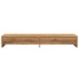Monitorständer mit Schubladen aus handgefertigtem Holz, 100x27x15 cm. von , Computersockel und -erhöhungen - Ref: Foro24-8546...