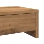 Monitor stand with wooden drawers artisan 100x27x15 cm by , Computer bases and risers - Ref: Foro24-854678, Price: 51,10 €, D...