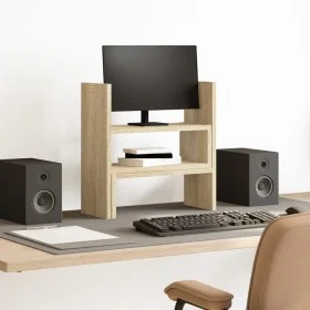 Adjustable desktop organizer Sonoma oak 40x17x41 cm by , Computer bases and risers - Ref: Foro24-854762, Price: 23,98 €, Disc...