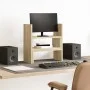 Adjustable desktop organizer Sonoma oak 40x17x41 cm by , Computer bases and risers - Ref: Foro24-854762, Price: 23,98 €, Disc...