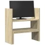 Verstellbarer Schreibtischorganisator Eiche Sonoma 40x17x41 cm von , Computersockel und -erhöhungen - Ref: Foro24-854762, Pre...
