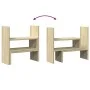 Adjustable desktop organizer Sonoma oak 40x17x41 cm by , Computer bases and risers - Ref: Foro24-854762, Price: 23,98 €, Disc...