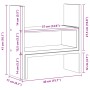 Verstellbarer Schreibtischorganisator Eiche Sonoma 40x17x41 cm von , Computersockel und -erhöhungen - Ref: Foro24-854762, Pre...