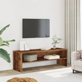 TV stand made of aged engineered wood, 120x40x40 cm by , TV Furniture - Ref: Foro24-855766, Price: 62,13 €, Discount: %