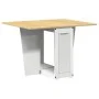 Folding butterfly dining set 5 pieces Crown white pine wood by , Furniture sets for kitchens and dining rooms - Ref: Foro24-3...