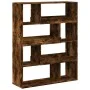 Separador de ambientes madera roble ahumado 100x33x125,5 cm de , Librerías y estanterías - Ref: Foro24-3309487, Precio: 97,15...