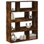 Separador de ambientes madera roble ahumado 100x33x125,5 cm de , Librerías y estanterías - Ref: Foro24-3309487, Precio: 98,43 €