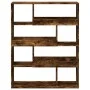 Separador de ambientes madera roble ahumado 100x33x125,5 cm de , Librerías y estanterías - Ref: Foro24-3309487, Precio: 97,15...
