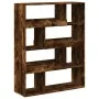 Separador de ambientes madera roble ahumado 100x33x125,5 cm de , Librerías y estanterías - Ref: Foro24-3309487, Precio: 97,15...