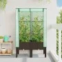 Hochbeet mit Gewächshausabdeckung im Rattan-Look, 80x40x140 cm. von , Töpfe und Pflanzgefäße - Ref: Foro24-4015805, Preis: 68...