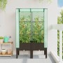 Hochbeet mit Gewächshausabdeckung im Rattan-Look, 80x40x140 cm. von , Töpfe und Pflanzgefäße - Ref: Foro24-4015805, Preis: 70...