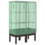 Hochbeet mit Gewächshausabdeckung im Rattan-Look, 80x40x140 cm. von , Töpfe und Pflanzgefäße - Ref: Foro24-4015805, Preis: 68...