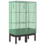Hochbeet mit Gewächshausabdeckung im Rattan-Look, 80x40x140 cm. von , Töpfe und Pflanzgefäße - Ref: Foro24-4015805, Preis: 70...
