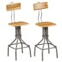 Kitchen stools, 2 units, solid reclaimed teak wood. by , Kitchen stools - Ref: Foro24-245807, Price: 141,59 €, Discount: %