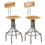 Küchenhocker, 2 Stück, Massivholz aus recyceltem Teakholz von , Küchenhocker - Ref: Foro24-245807, Preis: 142,93 €, Rabatt: %