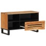 Massives TV-Möbel aus Akazienholz 80x34x46 cm von , CD- und DVD-Speicher - Ref: Foro24-377520, Preis: 65,97 €, Rabatt: %