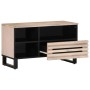 Massives Mangoholz-TV-Möbel 80x34x46 cm von , CD- und DVD-Speicher - Ref: Foro24-377522, Preis: 65,91 €, Rabatt: %