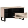 Mueble de TV madera maciza de mango 80x34x46 cm by , CD and DVD storage - Ref: Foro24-377522, Price: 65,30 €, Discount: %