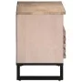 Mueble de TV madera maciza de mango 80x34x46 cm by , CD and DVD storage - Ref: Foro24-377522, Price: 65,30 €, Discount: %
