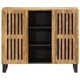 Massiver Sideboard aus grobem Mangoholz 90x34x75 cm von , Schließfächer und Lagerschränke - Ref: Foro24-377574, Preis: 198,50...