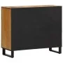 Massiver Sideboard aus grobem Mangoholz 90x34x75 cm von , Schließfächer und Lagerschränke - Ref: Foro24-377574, Preis: 194,35...