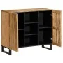 Massiver Sideboard aus grobem Mangoholz 90x34x75 cm von , Schließfächer und Lagerschränke - Ref: Foro24-377574, Preis: 194,35...