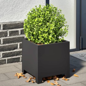 Pflanzkübel 2 Stück Schwarz Stahl 30x30x30 cm von , Töpfe und Pflanzgefäße - Ref: Foro24-851186, Preis: 57,55 €, Rabatt: %