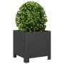 Pflanzkübel 2 Stück Schwarz Stahl 30x30x30 cm von , Töpfe und Pflanzgefäße - Ref: Foro24-851186, Preis: 56,56 €, Rabatt: %