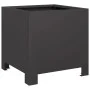 Pflanzkübel 2 Stück Schwarz Stahl 30x30x30 cm von , Töpfe und Pflanzgefäße - Ref: Foro24-851186, Preis: 56,56 €, Rabatt: %