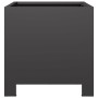 Pflanzkübel 2 Stück Schwarz Stahl 30x30x30 cm von , Töpfe und Pflanzgefäße - Ref: Foro24-851186, Preis: 57,55 €, Rabatt: %